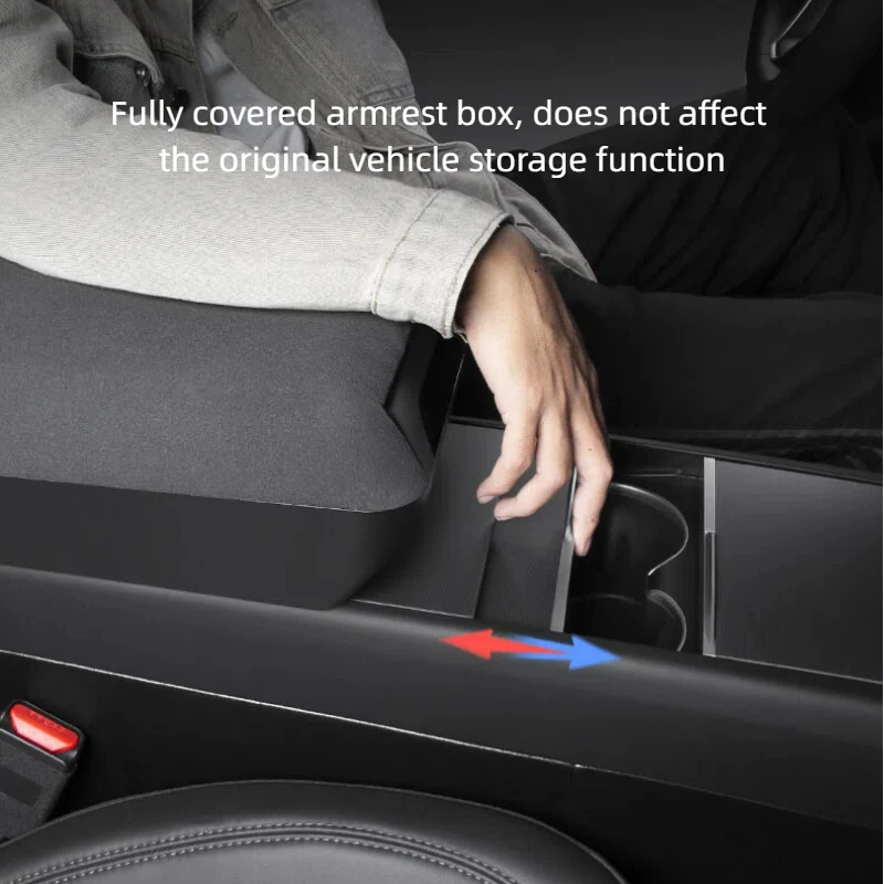 For Tesla Model YL Launch/ Y Juniper/ 3 Highland 2024-2026 Center Console Arm Rest Lid Armrest Box Height Increasing