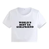 World's Best Ex Girlfriend T Shirt Funny Fashion Slogan Print Crop Tops Letter Y2K Baby Tee Hot Girl Shirts Women's Short Tshirt 6