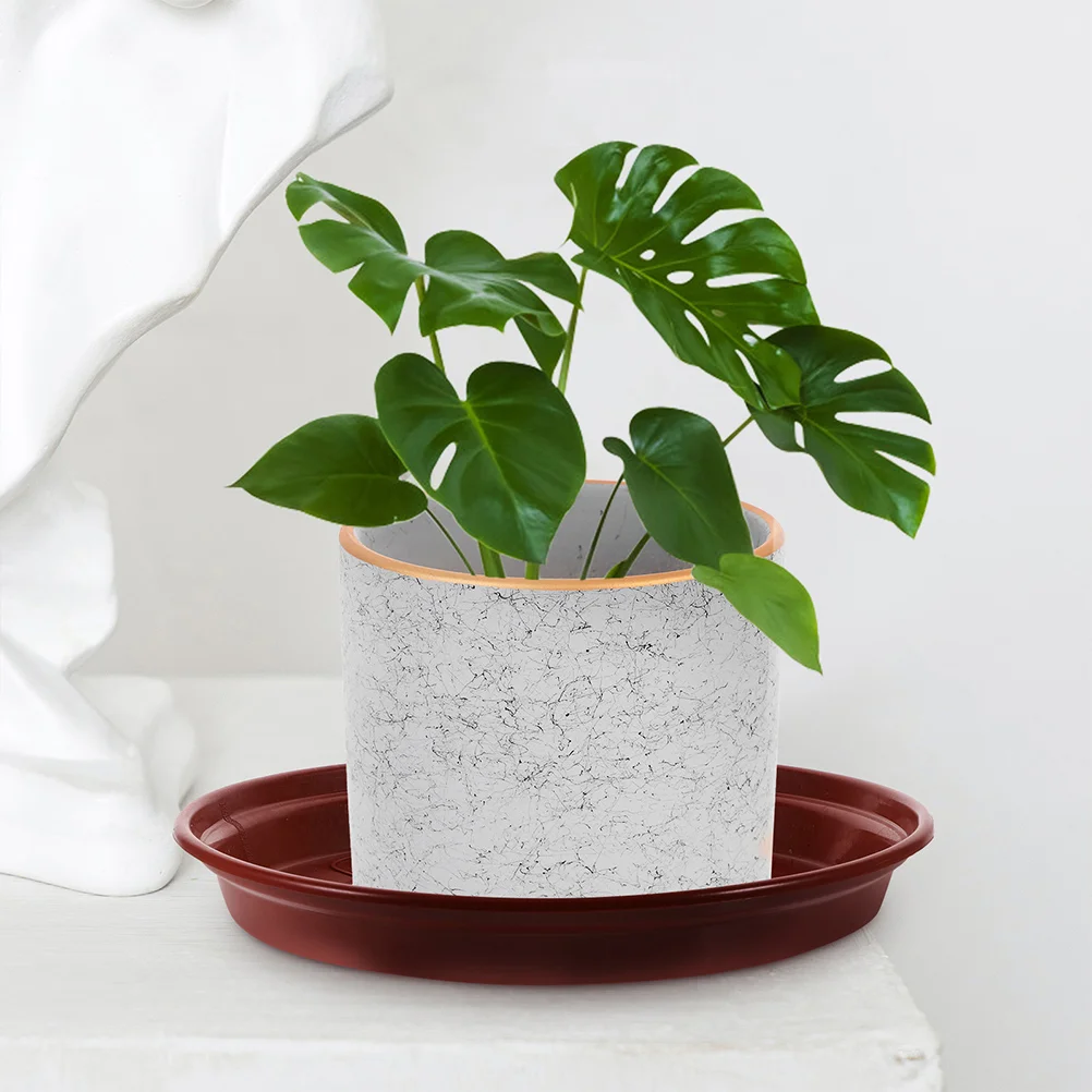 

10 Pcs Flower Pot Tray Plant Drip Trays Rectangle Plastic Planter Saucers for Outdoors
