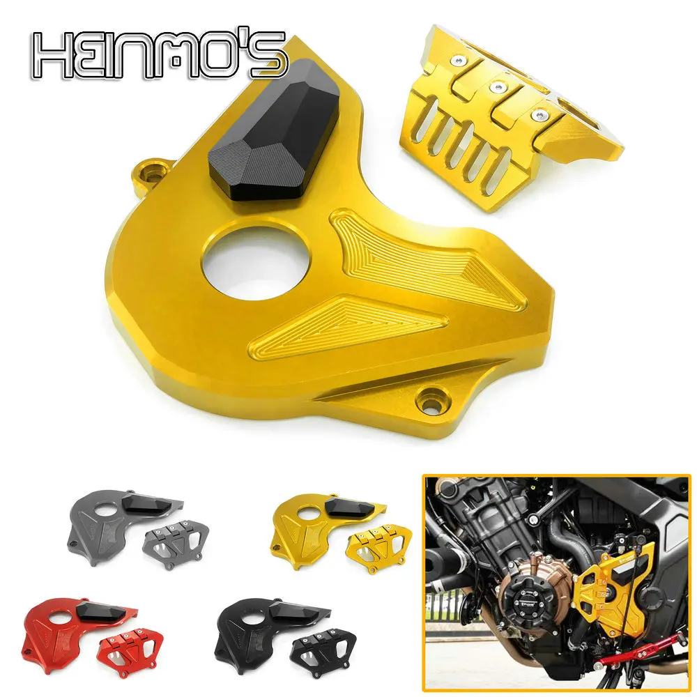 

Аксессуары для мотоциклов Honda CBR650F CB650F CB650R, передняя защита цепи, протектор звездочки, боковая панель, крышка, алюминиевое украшение