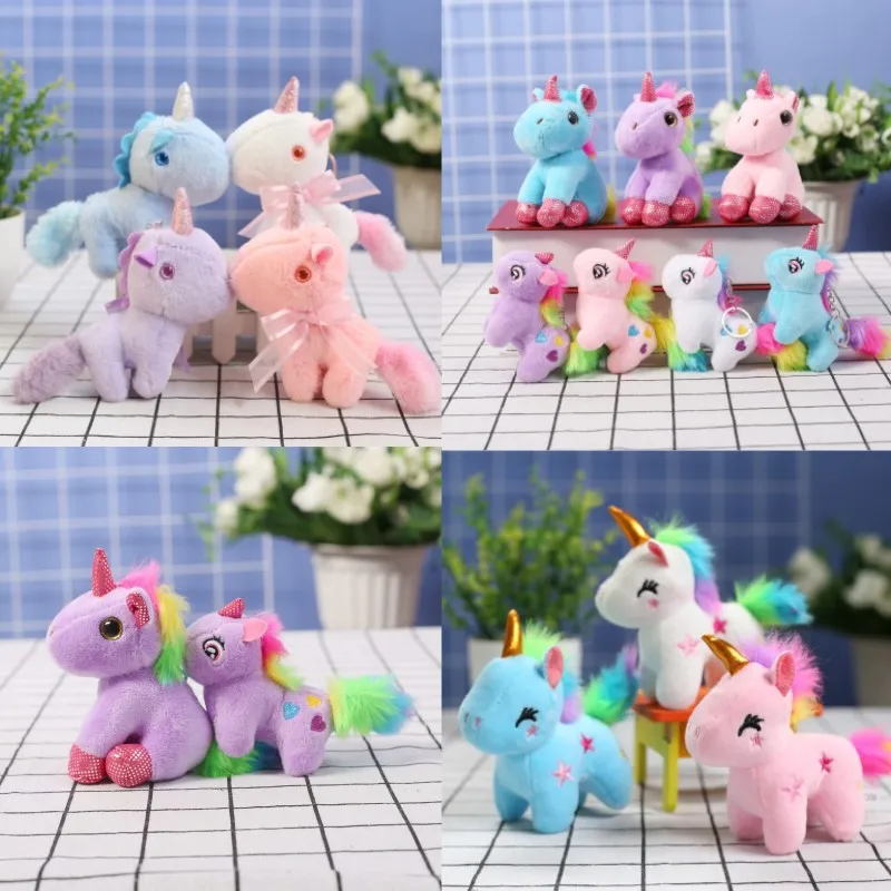 

100pcs Cross-border New Creative Unicorn Plush Toy Doll Pendant Girl Heart，Deposit First to Get Discount much Welcome to Monali