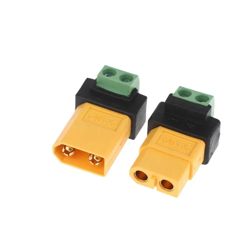 XT60 Männlich Weiblich Auf 2Pin Terminal Adapter Solderless Lade Stecker Für UAV Balance Ladegerät Solar Panel Modell Geräte – Detail 6