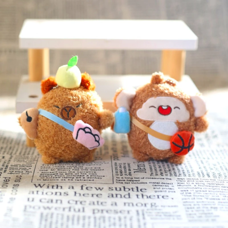 Soft Plush Monkey Keychain Doll for Kids Girls