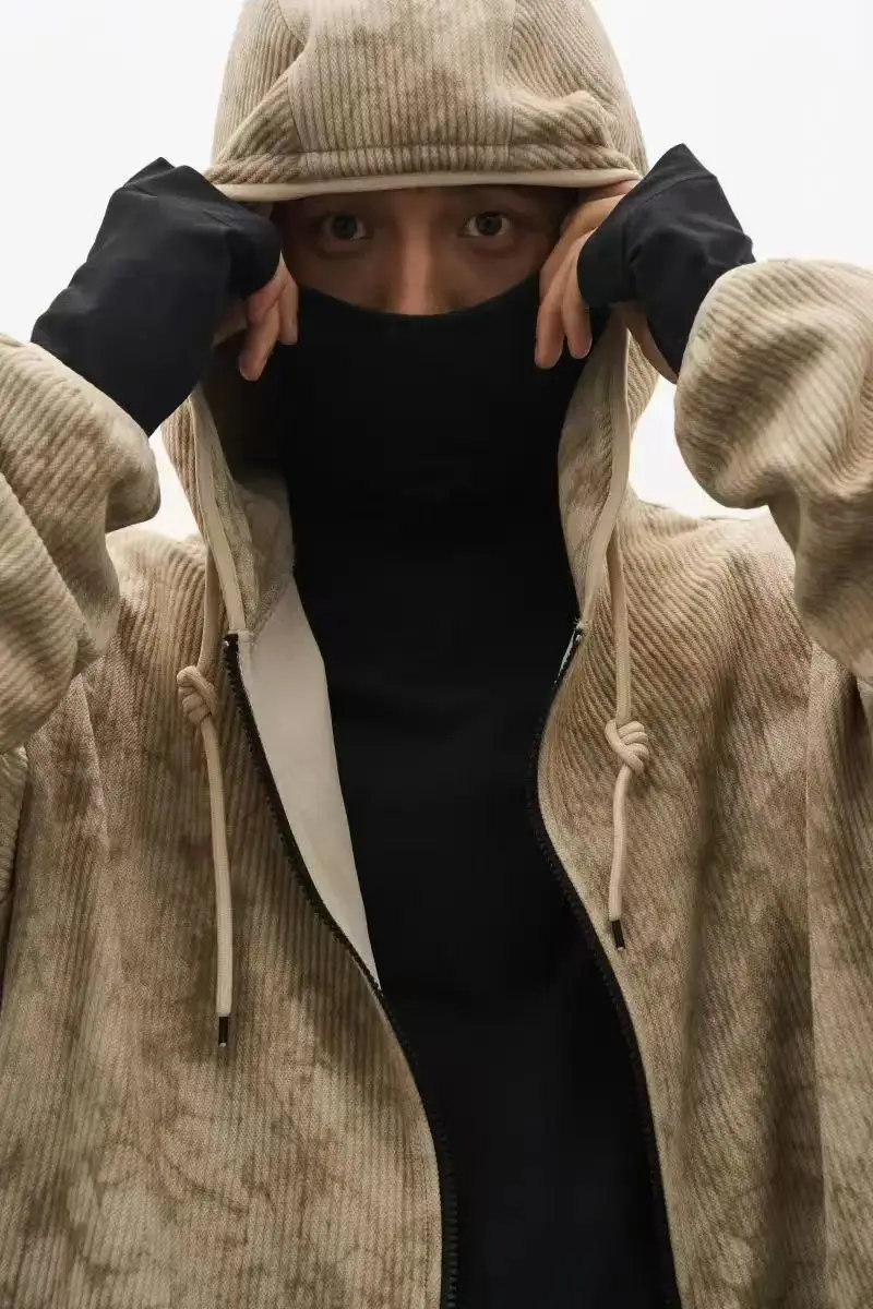 Subtraction of 24aw Heavy duty knitted hoodie arm pocket waste soil dyed gorpcore urban outdoor dystopian