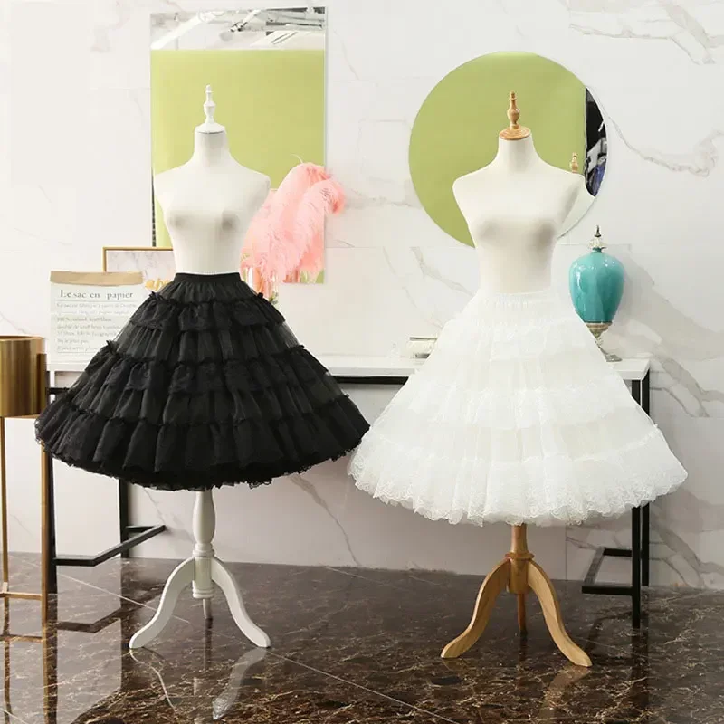 

Super Puffy Lolita Petticoat Lace Ruffled Underskirt Cosplay Crinoline