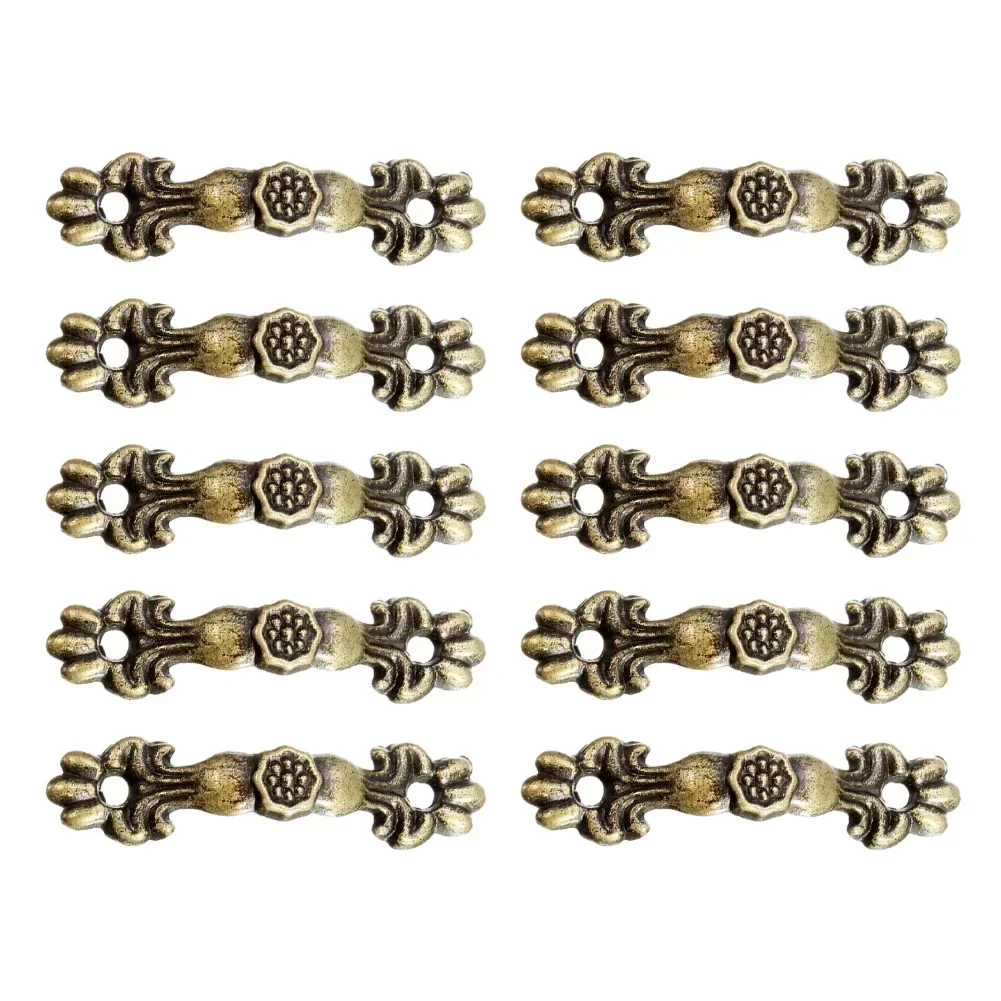 Jewelry Boxes Handles Antique Bronze Wardrobes door Handles Zinc Alloy Drawer Decorative 10 pcs