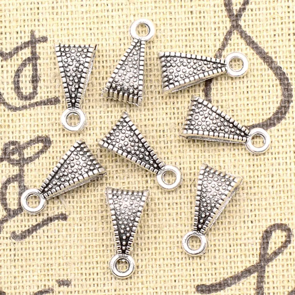 

Модные ювелирные изделия ручной работы, ювелирные изделия, подвесная Пряжка, античное серебро, цвет ожерелье с подвесками 16x7 мм, 20 шт.