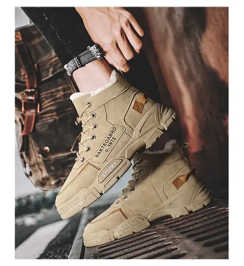 2023Brand Men Boots Tactical Military Combat Boots Outdoor Hiking Boots Winter Shoes Light Non-slip Men Desert Boots Ankle Boots