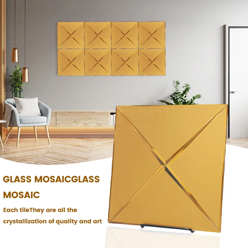 แผ่นกระจกตกแต่งผนัง 22 ชิ้น สำหรับตกแต่งพื้นที่สาธารณะของโรงแรมและตกแต่งภูมิทัศน์ แผ่นกระจกตกแต่งผนังโรงแรม 1