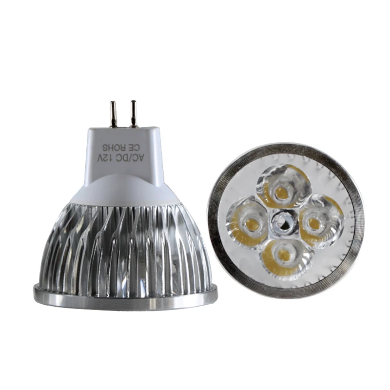 5x Lamba MR16 Led Spotlight 4W 3000K 6000K Ac DC 12v 24v Super Bright Home Ceiling Bulb Spot Under Cabinet Light Aluminum Lamp