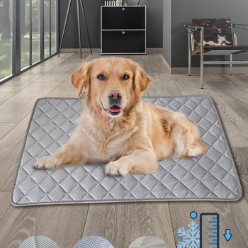 개 아이스 실크 패드 애완 동물 냉각 매트, 애완 동물 다용도 애완 동물 매트, 세탁 가능한 개 침대, 통기성 쿨 패드, 고양이 여름 담요