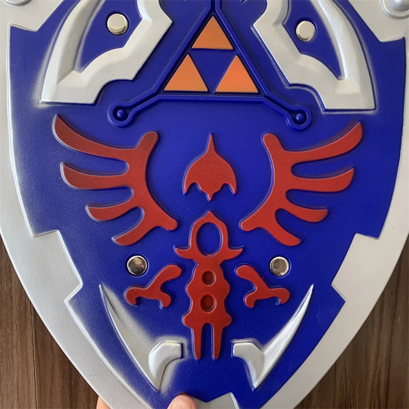 1:1 Game Skyward Shield Link Weapon Cosplay Kids Gift Role Play Gift Rubber Unsharpened Cosplay Sword Cosplay Prop Cosplay Toy Cosplay Shield