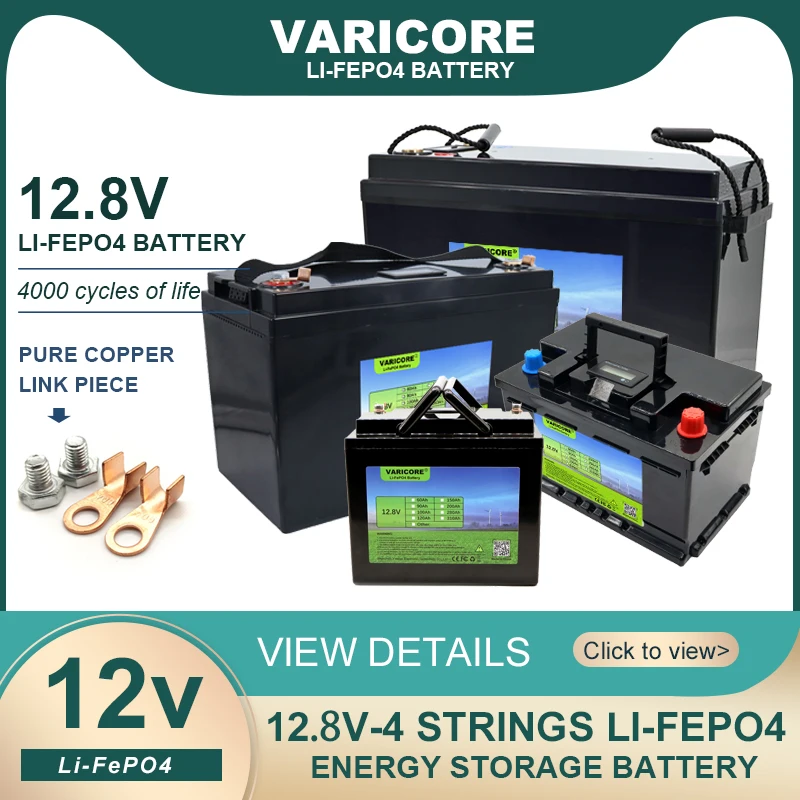 

12V 180AH 160ah 120ah LiFePO4 Battery pack 12.8V Lithium Power Batteries For RV Campers Golf Cart Off-Road Off-grid Solar Wind