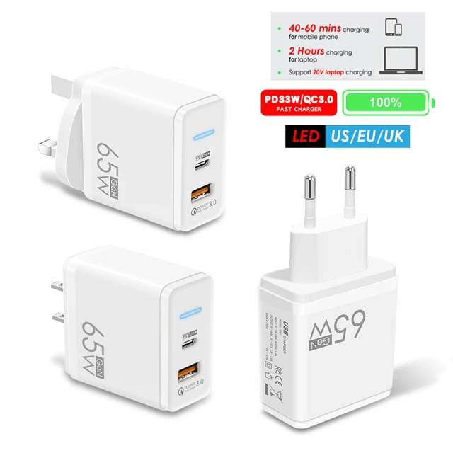 Xiaomi 65W GaN Charger (Type-A +Type-C) UK - Xiaomi UK