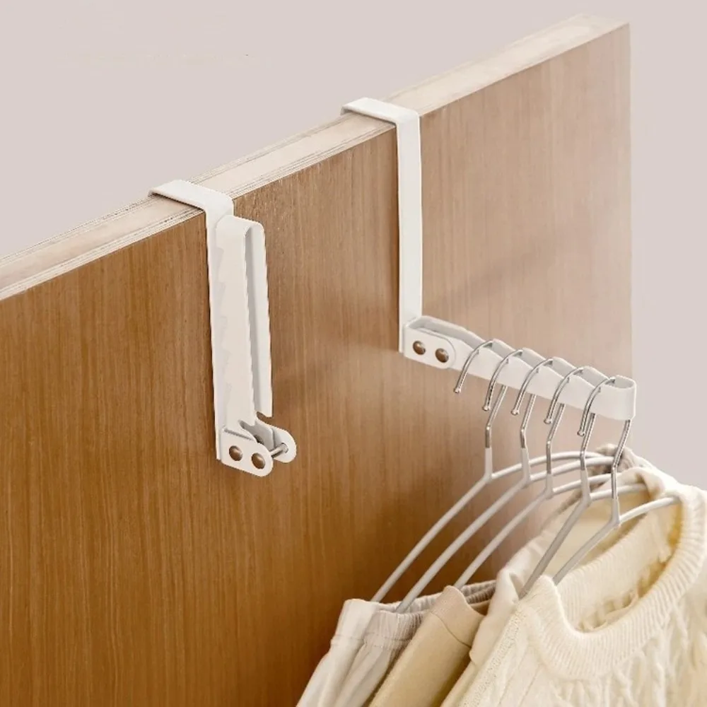 Creative Space-Saving Collapsible Hooks Rustproof 5 Groves Over-Door ...