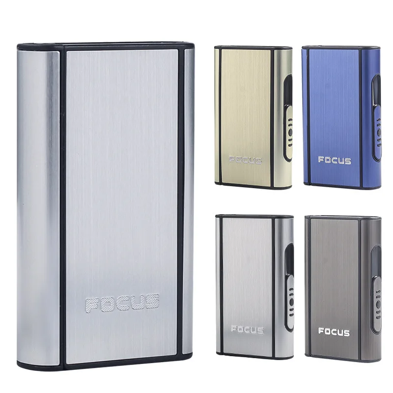 Metal Cigarettes Case Dispenser for 10 Sticks Creative Cigarette Holder ...