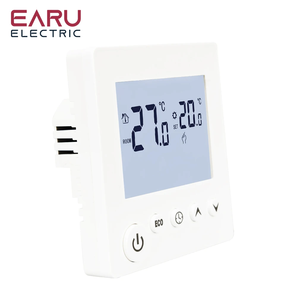 AC90V-240V 3A 16A Water Electric Floor Heating TRV House Room Thermostat Tempera