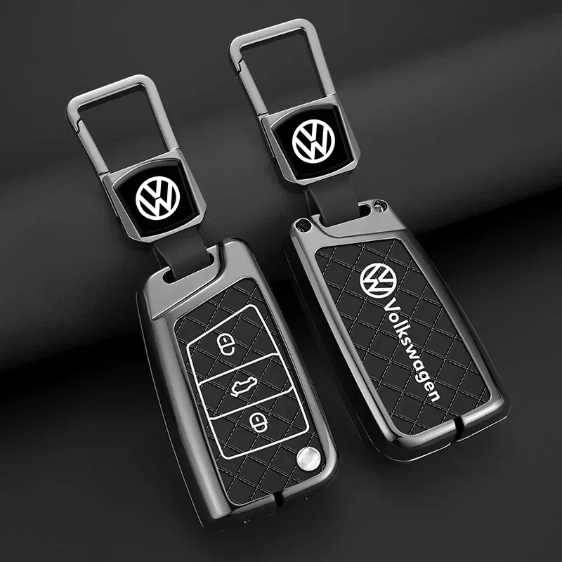 스타일링 몰딩 자동차 스티커 2026 핫 스타일링 몰딩 폭스바겐 VW 자동차 플립 키 케이스 커버 쉘 (폭스바겐 골프용)