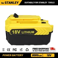 18V 8000mAh Rechargeable Batteries For Stanley Cordless Electric Drill FMC687L FMC688L Replacement of Power Battery  bms 1