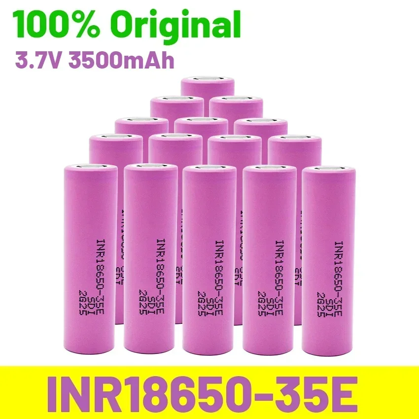 

New Original 18650 Battery 35E 3.7V 3500mAh Discharge 18650 Li-ion Battery 3.7v INR18650-35E Rechargable Battery for Flashlight