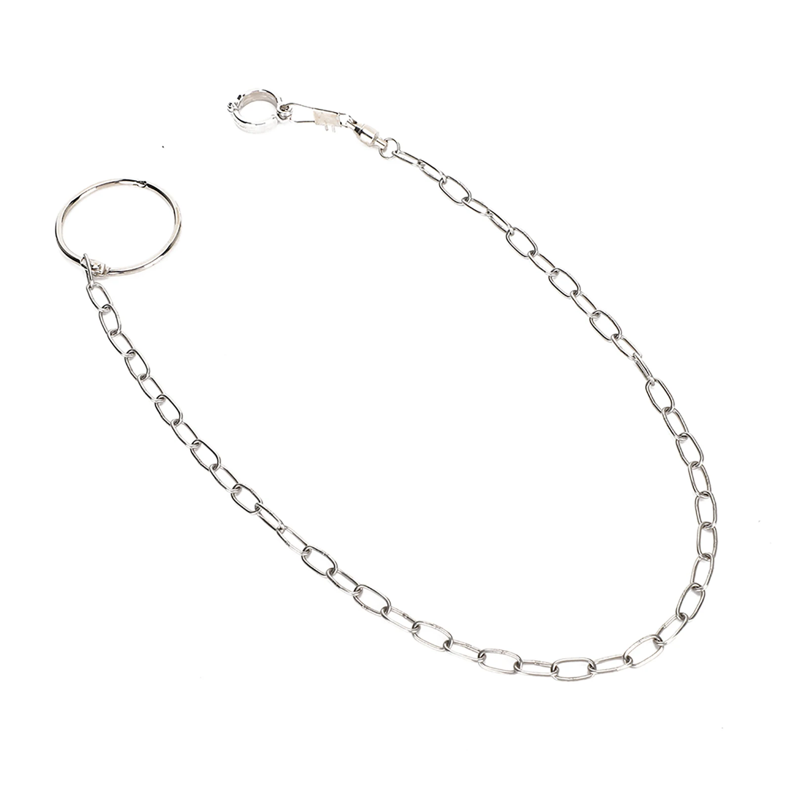 Stainless Steel Split Foot Chain for Large Pet Training Anklet Ring for Birds s