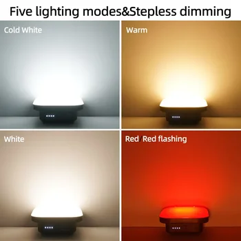 MOSLIGHTING 9000mAh Outdoor Camping Lantern Portable Fast Rechargeable LED Tent Lamp Fishing Light Household Emergency Lighting 3