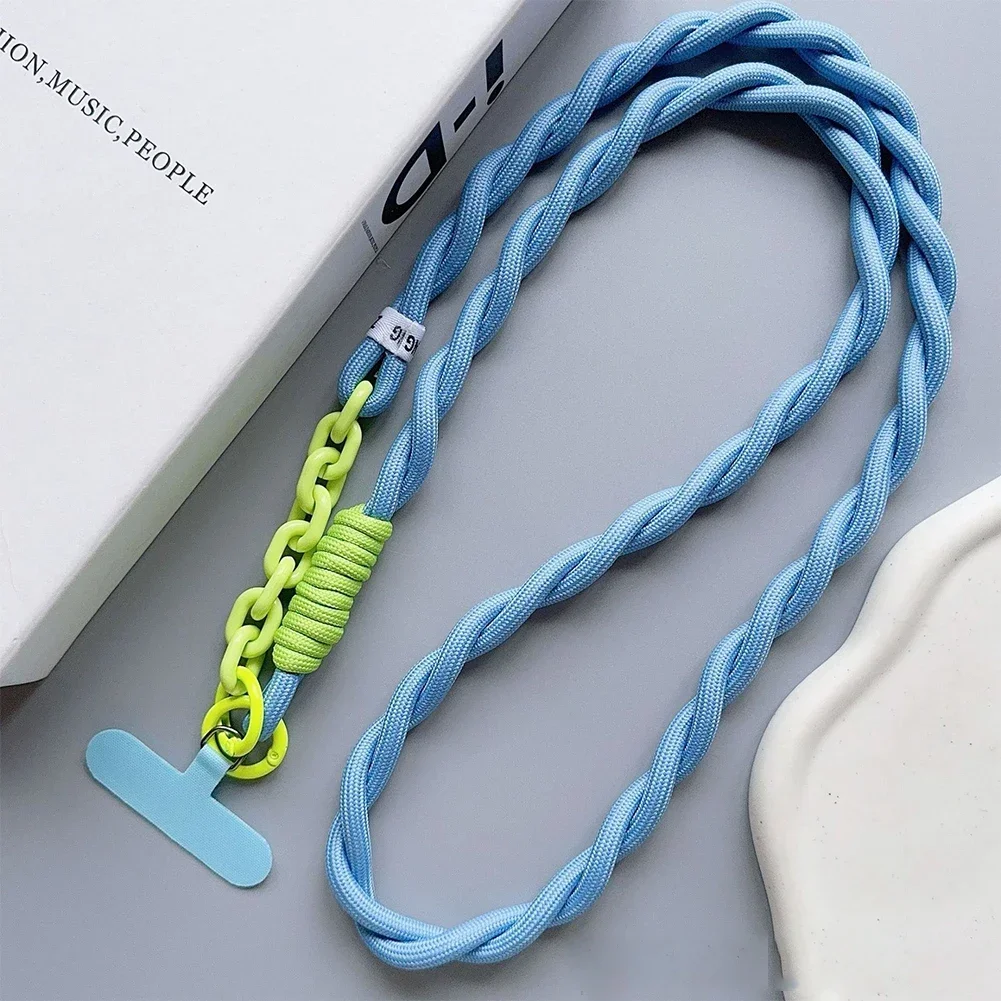 Handwoven Unisex Crossbody Mobile Lanyard - Sturdy, Durable, and Stylish Korean Design