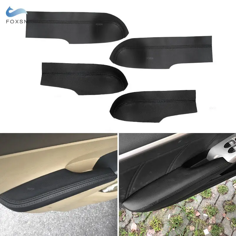 Armrest Door Panel Synthetic Leather For Honda Civic Coupe 06-11 Black - Foto 8