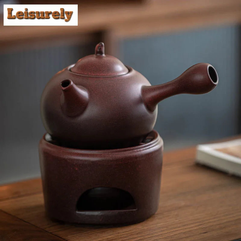 800ML Large Capacity Ceramic Health Teapot Side Handle Pot For Infusions Tea Maker Stove Boiling Water Kettle Kung Fu Teaset