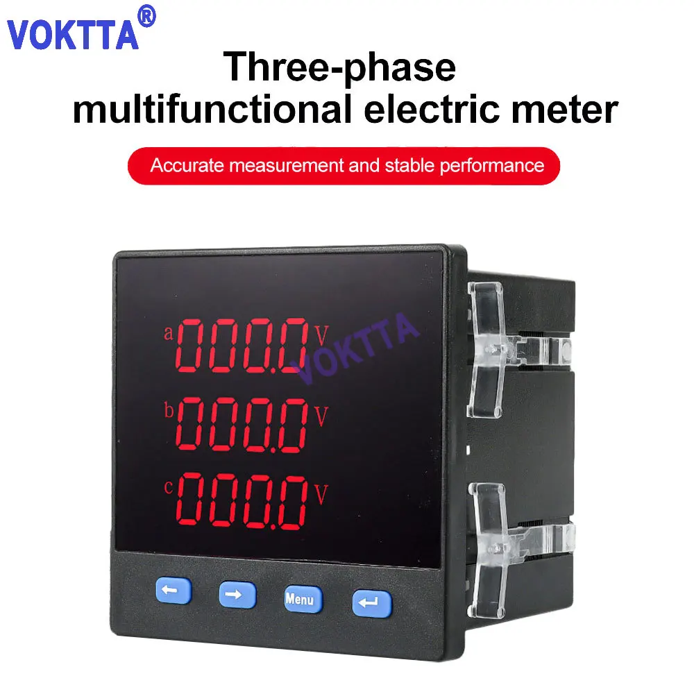 

Current And Voltage Meter Multifunctional Meter LED Three-Phase Digital V A W VA COS HZ RS485 40~65Hz