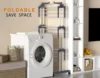 NEW Clothes Drying Rack, Oversized 4-Tier(67.7" High) Foldable Stainless Steel Movable Drying Rack with 4 castors 4