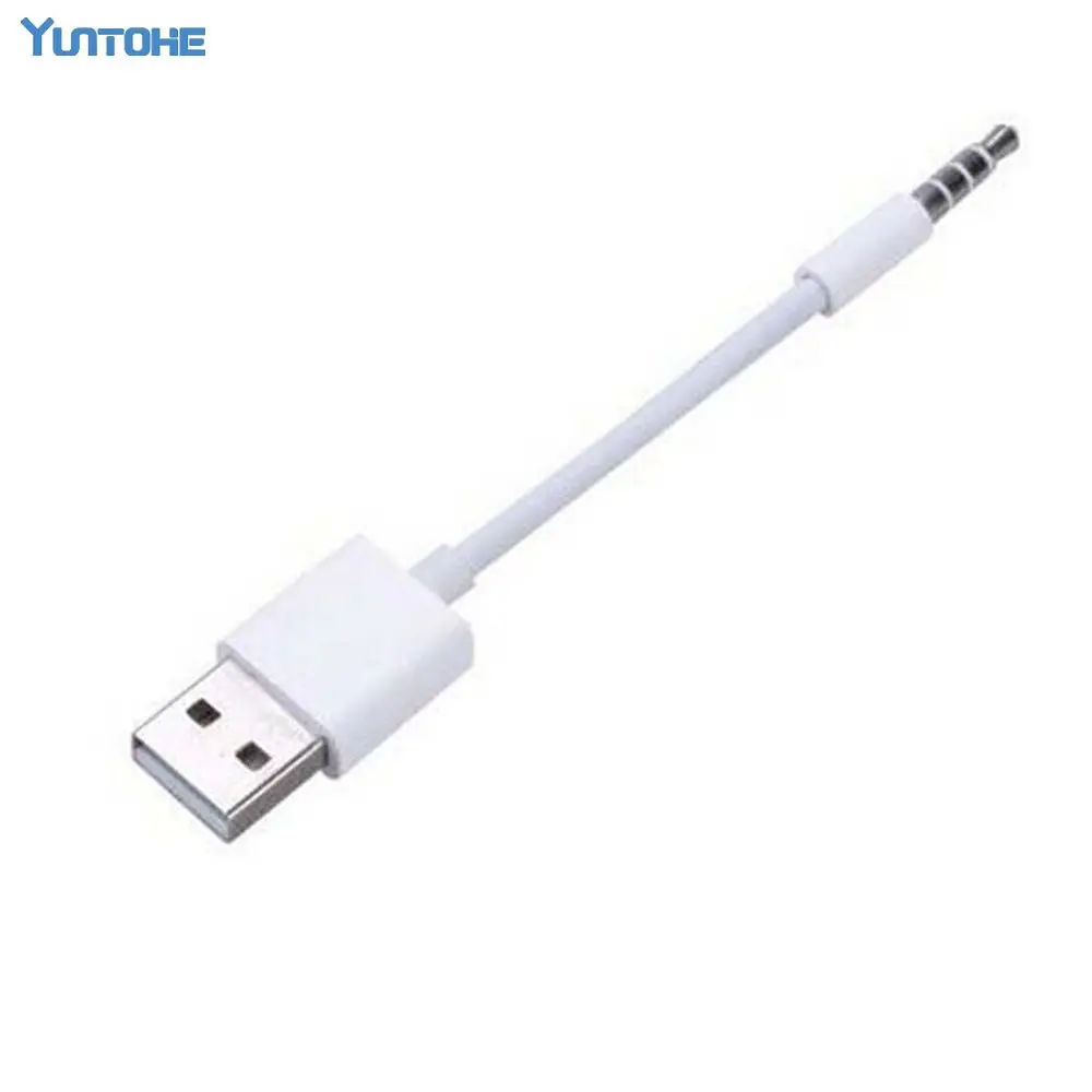200 Pz Cavo Usb 2.0 Del Caricatore Di Sincronizzazione M A M Per Cuffie Audio Martinetti Cavo Adattatore 3.5Mm Bianco Per Apple Per Ipod Shuffle 3Rd 4