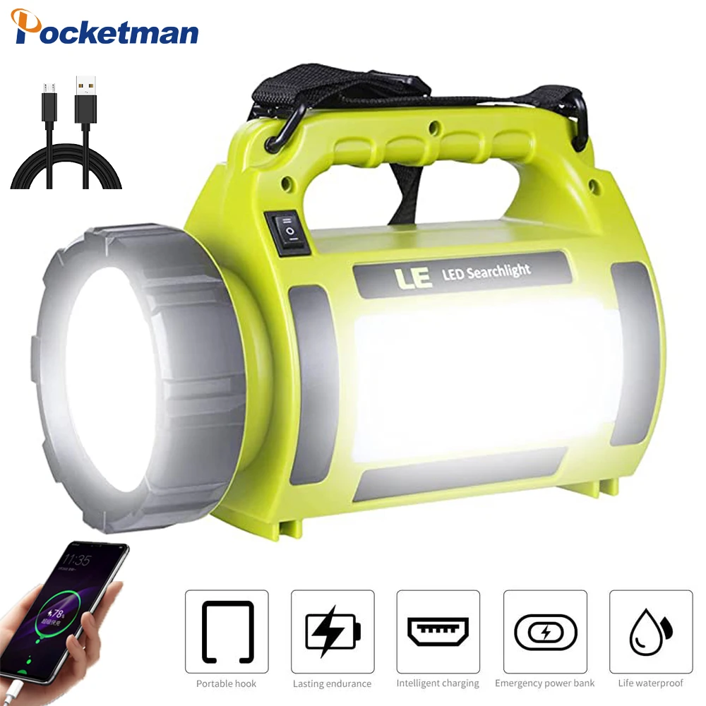 

For Camping LED Work Light USB Rechargeable Work Lamp 3600mAh Power Bank Emergency Light Flashlight Light Spotlight Worklight