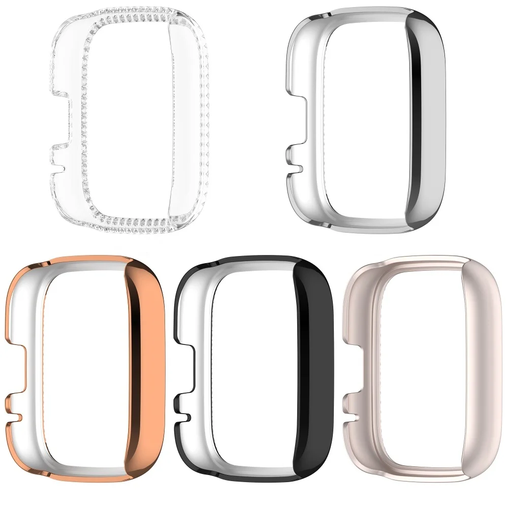 Diamond-Embellished Hollowed Protective Watch Case