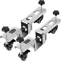 Door Installation Kit, Heavy Duty Door Board Dolly for 1-3/8" and 1-3/4" Pre-Hung, Slab, and Front Doors, Stainless Steel Instal 1
