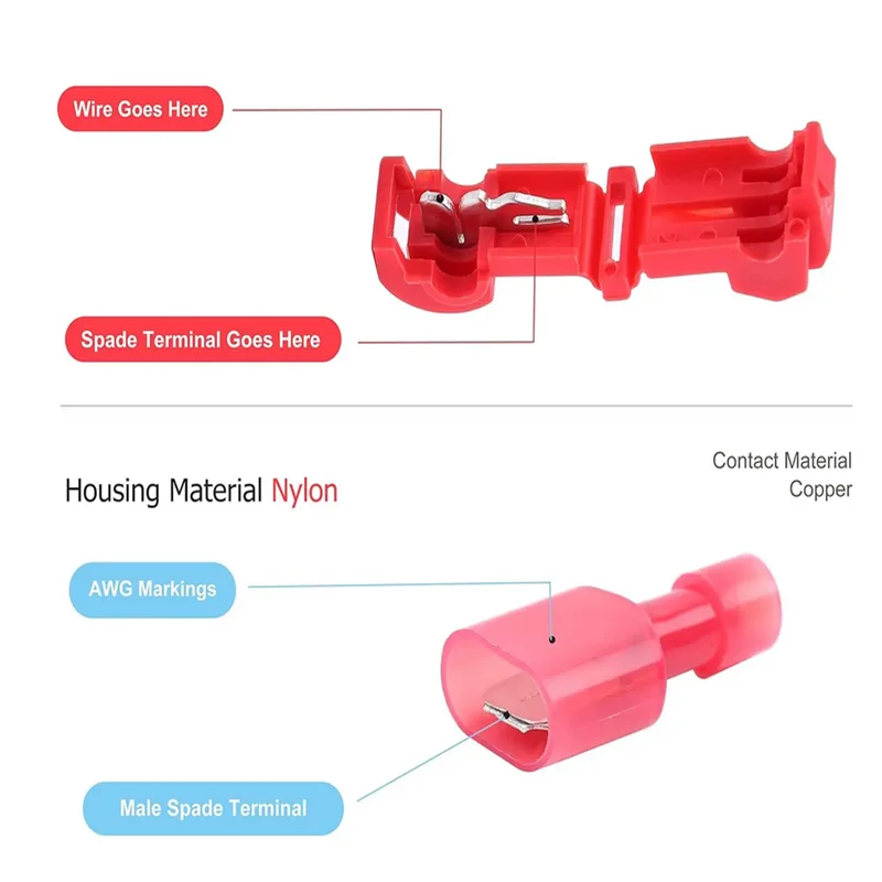 120/240 قطعة من موصلات الأسلاك الكهربائية المعزولة...