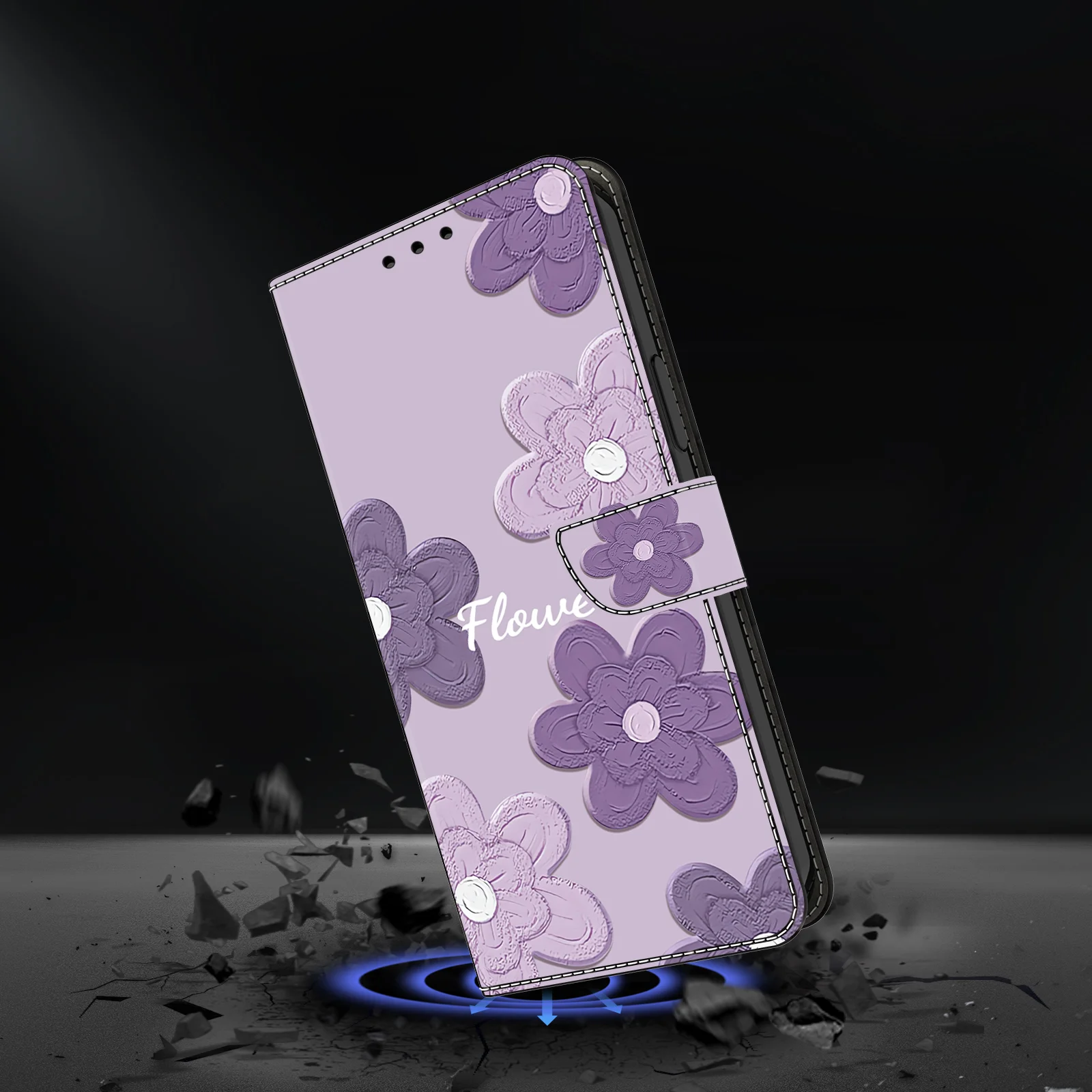3D Magnetic Wallet Flip Leather Phone Case