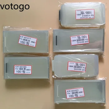 100 pz Fronte Posteriore Guarnizione di Plastica Pellicola di Fabbrica Per iPhone 11 Pro X XS max XR SE 6 7 8 Plus Nuovo Telefono Cellulare Protezione Dello Schermo adesivo
