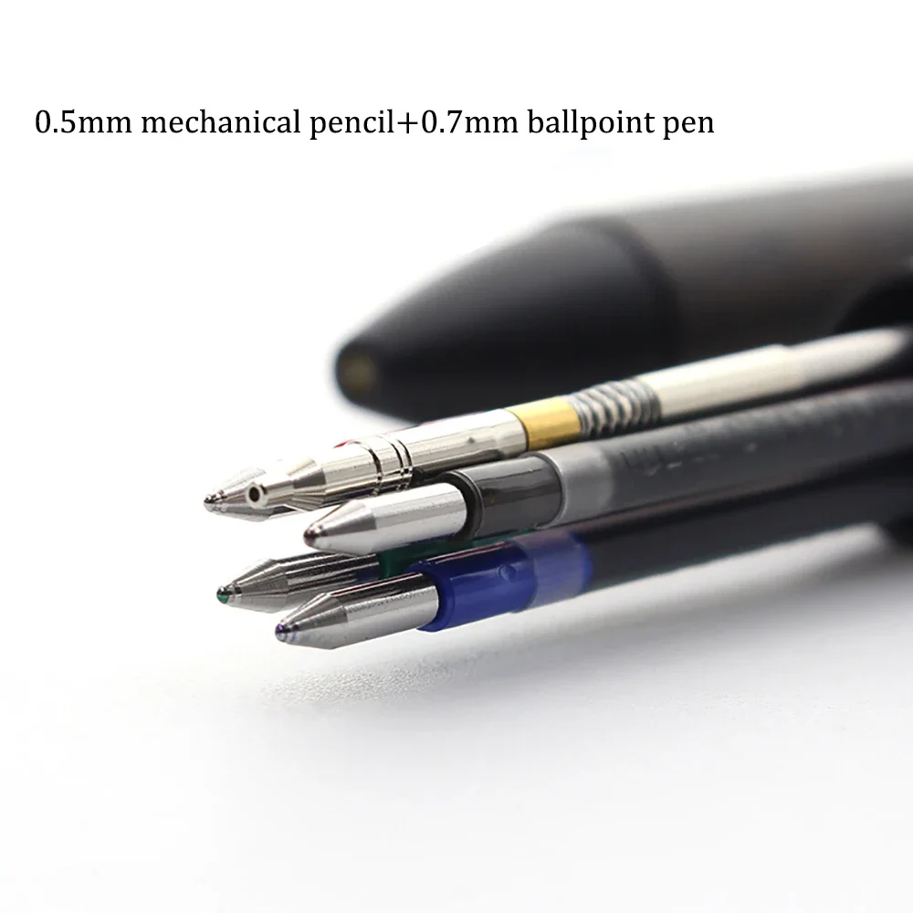Limited Japanese Stationery UIN Multifunctional Pen MSXE5-2005 Natural Oak 4-color Ballpoint Pen / Mechanical Pencil Modular
