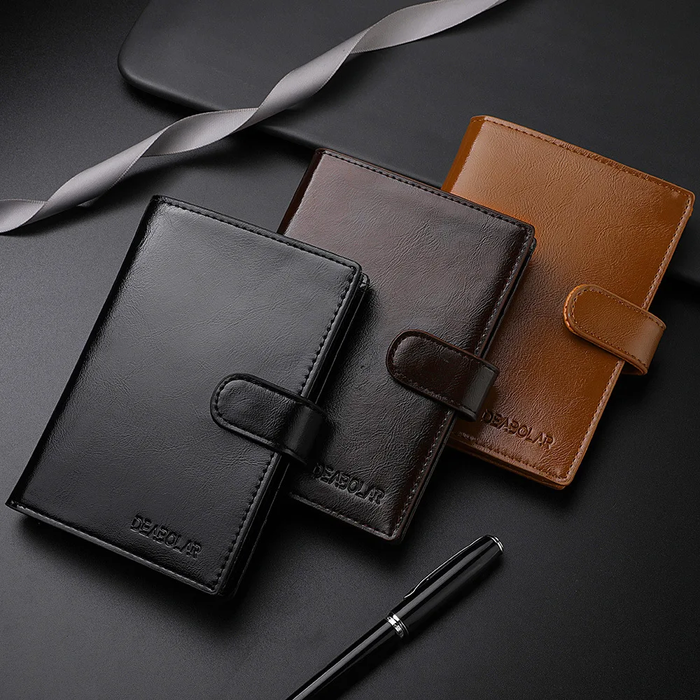 Short Men Wallets Casual Male Purses Zipper Card Bag Coin Bag Small Passport Cover Men's Purse Carteira Masculina Billetera 2