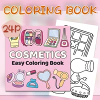 "Adult Picture Book - Pink-Themed Mini Cosmetics Coloring Book: A Beautiful Gift for Relaxation and Creativity 1