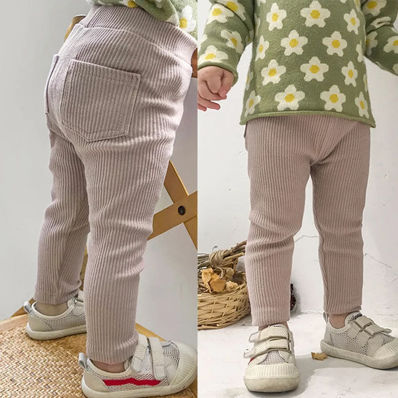 Kids Clothes Toddler Girls Leggings Pants Rib Cotton Trousers Baby Leggings Spring Autumn children pants children tights