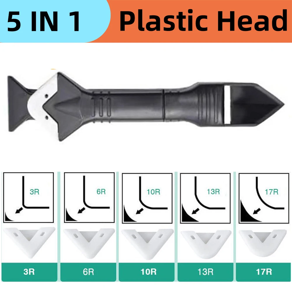Ultimate 5-in-1 Silicone Scraper & Caulking Tool Set