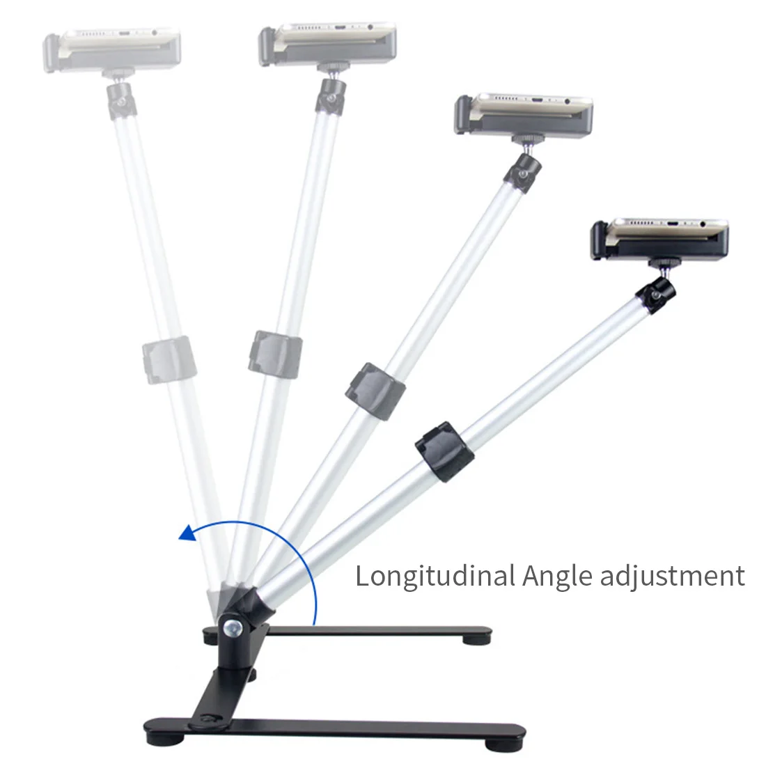 Foldable Bracket Mobile Phone Overhead Stand Live Light Extension Rod Microphone Vlog Shooting Support SLR Mount Photo Studio