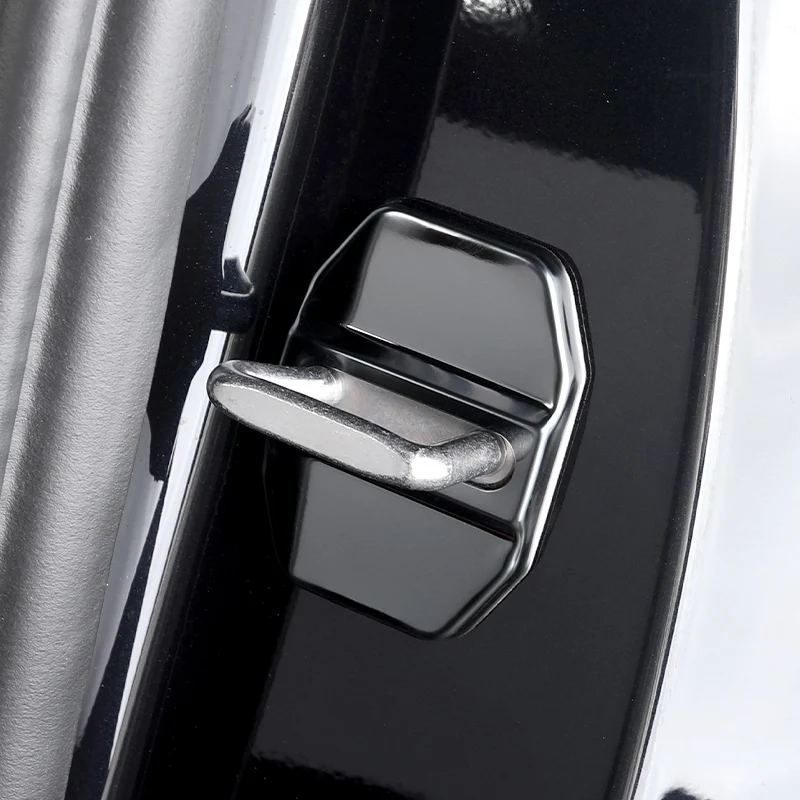 4PCS Car Door Lock Cover Auto Door Latch Protect Accessories For BMW G30 G20 G11 G01 G02 G05 G06 G32 6GT F15 F16 X1X2 X3X4X5X6X7