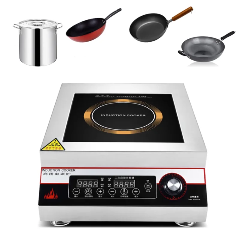 Eoctoe 5000w Induction Cooker Commercial Induction Kitchen Panel Cooking Household Cooktop Single Cooker Electric Hob