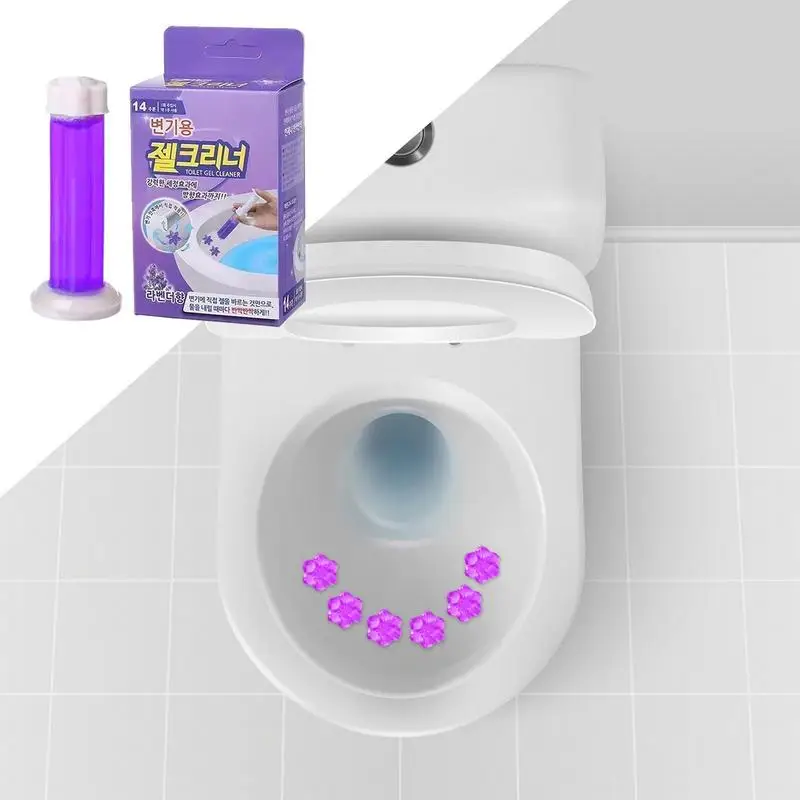 Toilet Freshener Flower Gel Air Freshener Lasting Bathroom Scent Smell Eliminator Cleaning Supplies Toilet Bowl Gel Stamp For