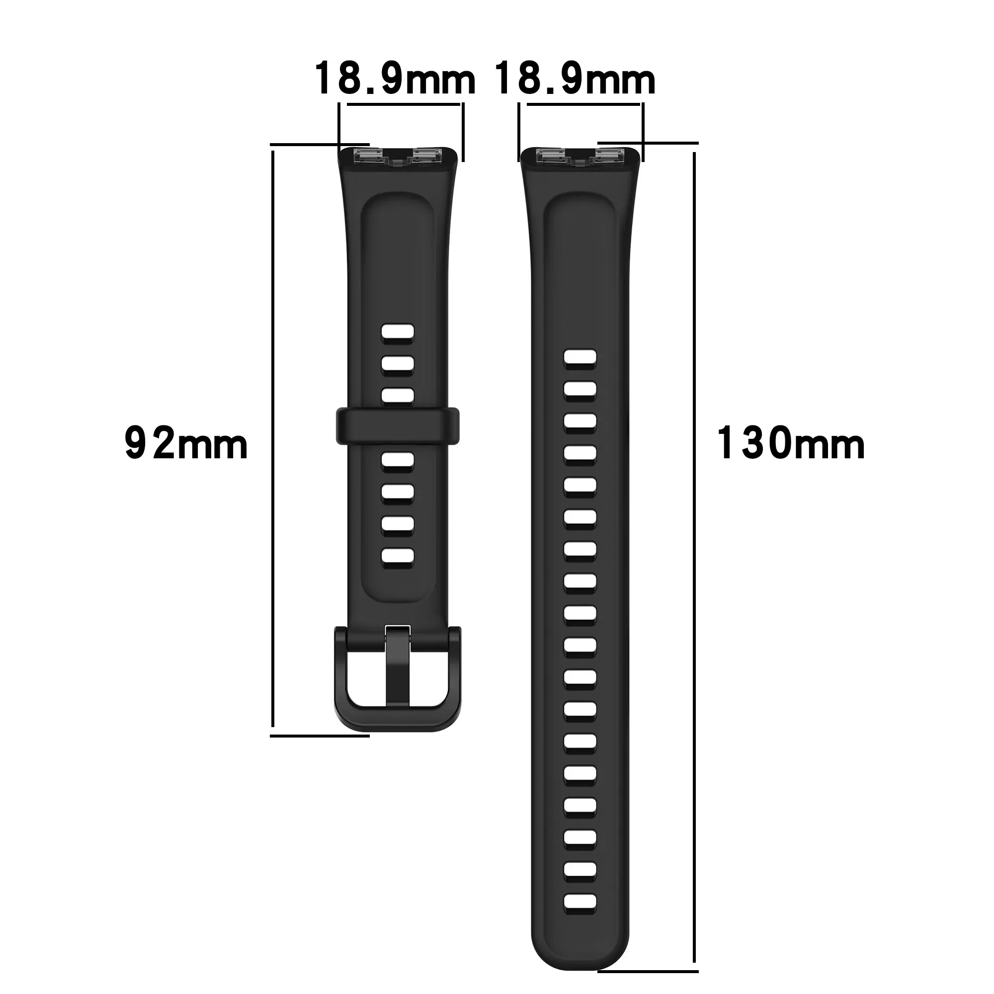 Silicone Watchband For Huawei Band 8 Adjustable Sports Strap Bracelet Accessories Smart Watch Fashion Replacement Wristband