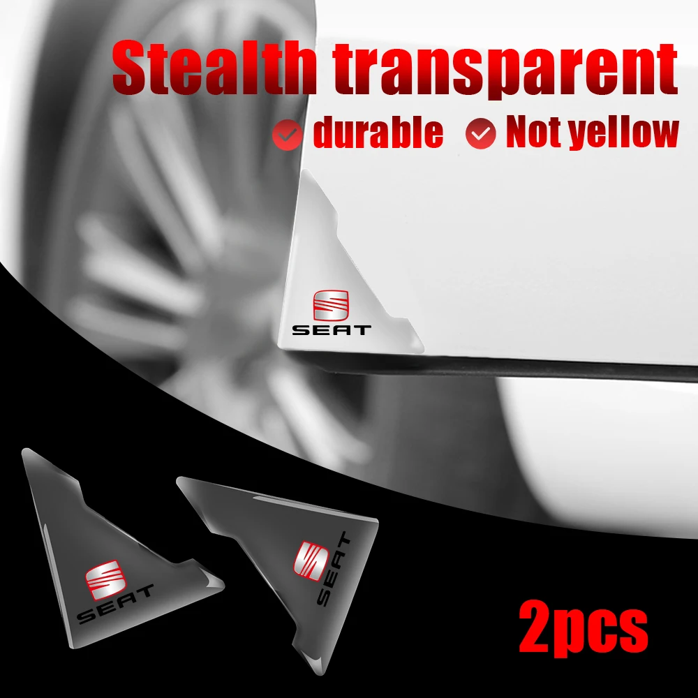 Car Door Corner Cover Anti-Scratch Protector Bumper Stickers, 2/4Pcs Set