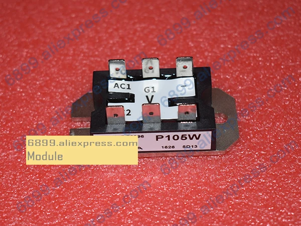 P105W SCR Module HY-BRIDGE Single Phase-SCRs/Diodes 1200V 25A 8-PACE-PAK Approximate weight:58g(2.0oz.)
